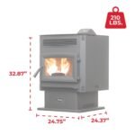 Ashley Hearth AP5617-W Pellet Stove 2,200 sq. ft. 90 lb Hopper with WiFi Connect New